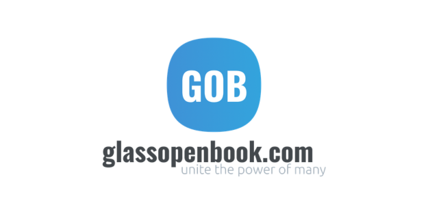 Glass Open Book